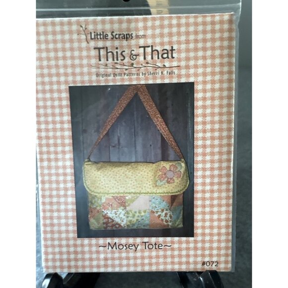 Little Scraps From This & That "Mosey Tote" Quilt Pattern By Sherri K. Falls - Picture 4 of 5